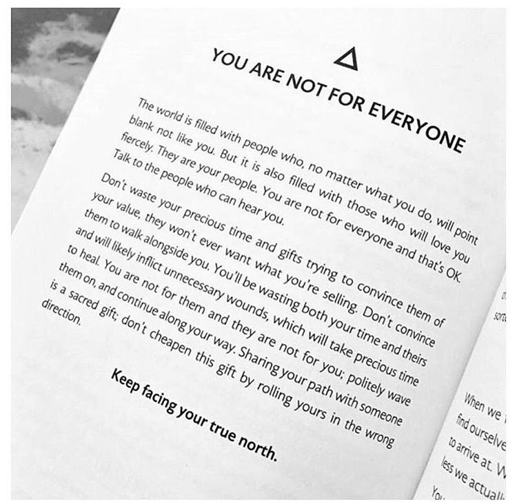 You are not for everyone
